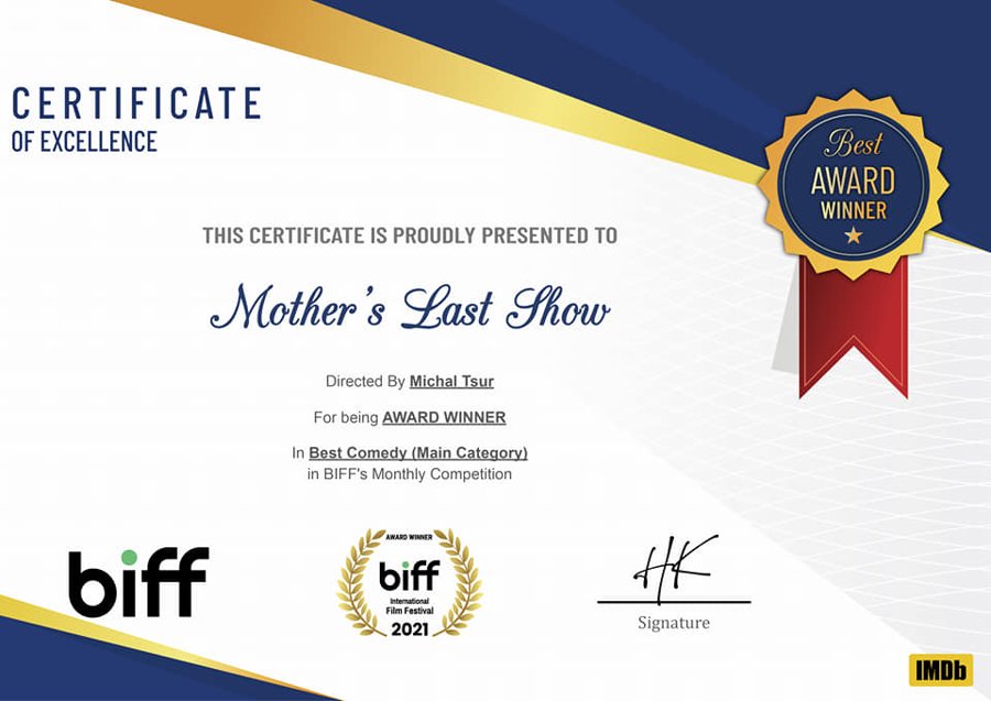 Mother's Last Show award